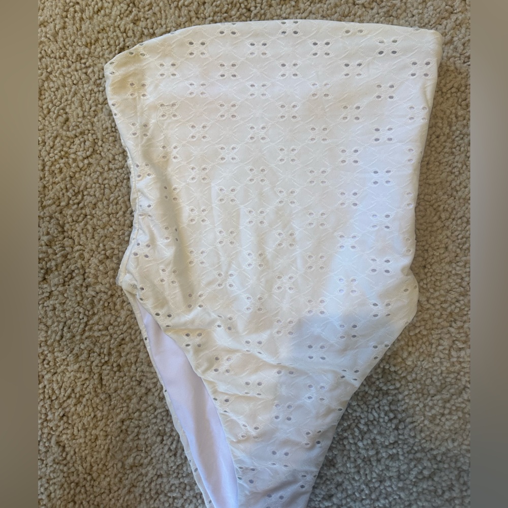 Princess polly white strapless swimsuit!